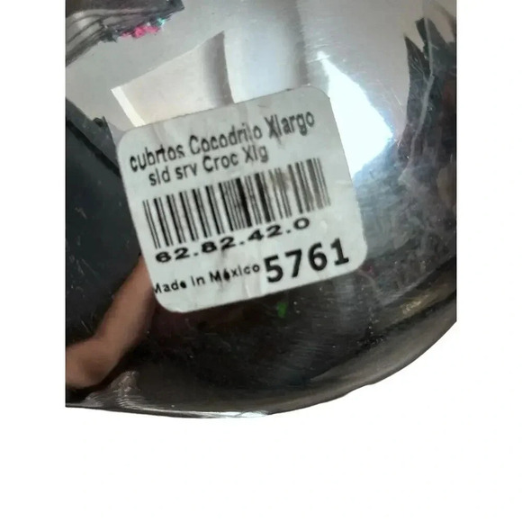 Modern Silver Spoon and Fork Salad Serving Set tongs - Picture 5 of 5